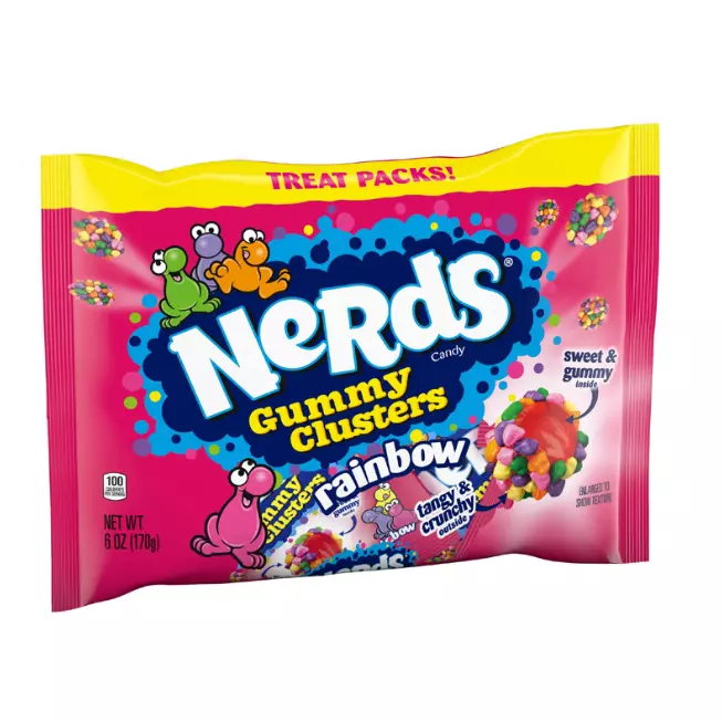 Nerds gummy clusters treat pack