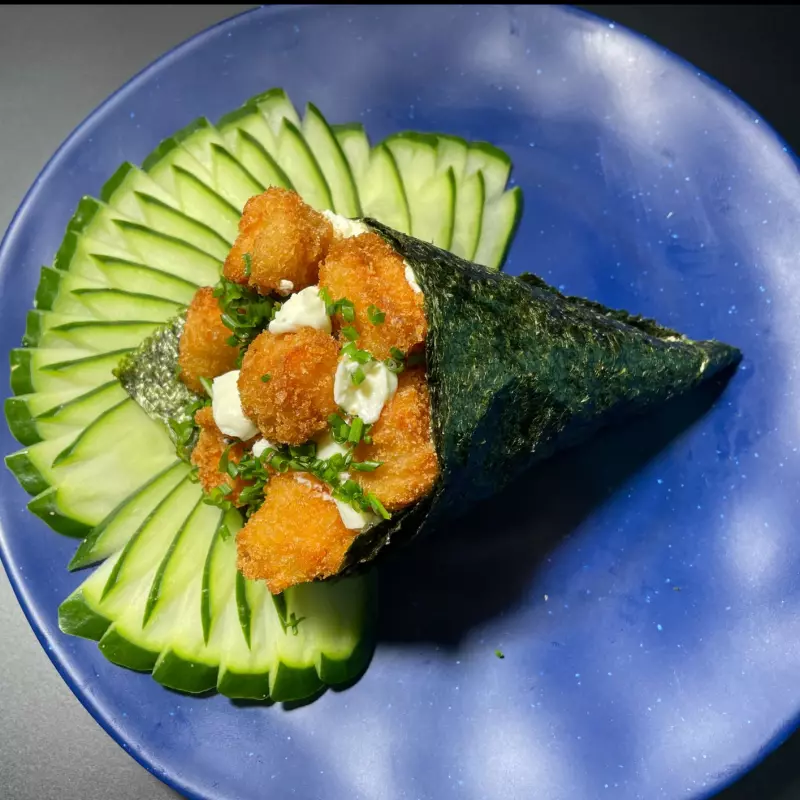 TEMAKI BLOCOS DE SALMAO  EMPANADO 😍