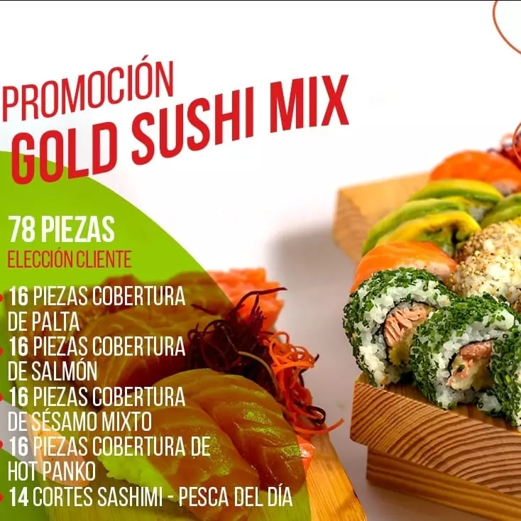 PROMO GOLD SUSHI MIX 78 PZA