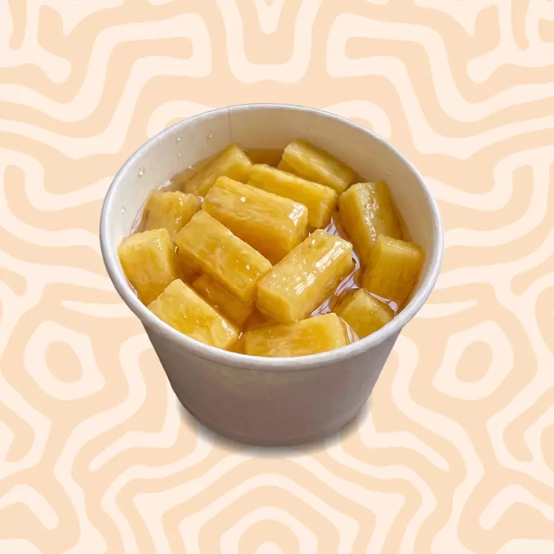 Piña en almíbar casera