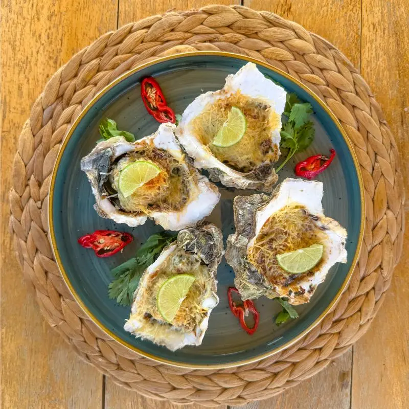 Ostras gratinadas