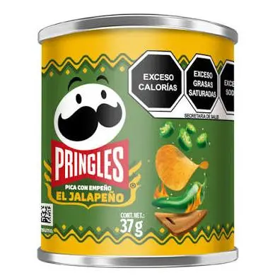 Pringles sabor jalapeño x37g