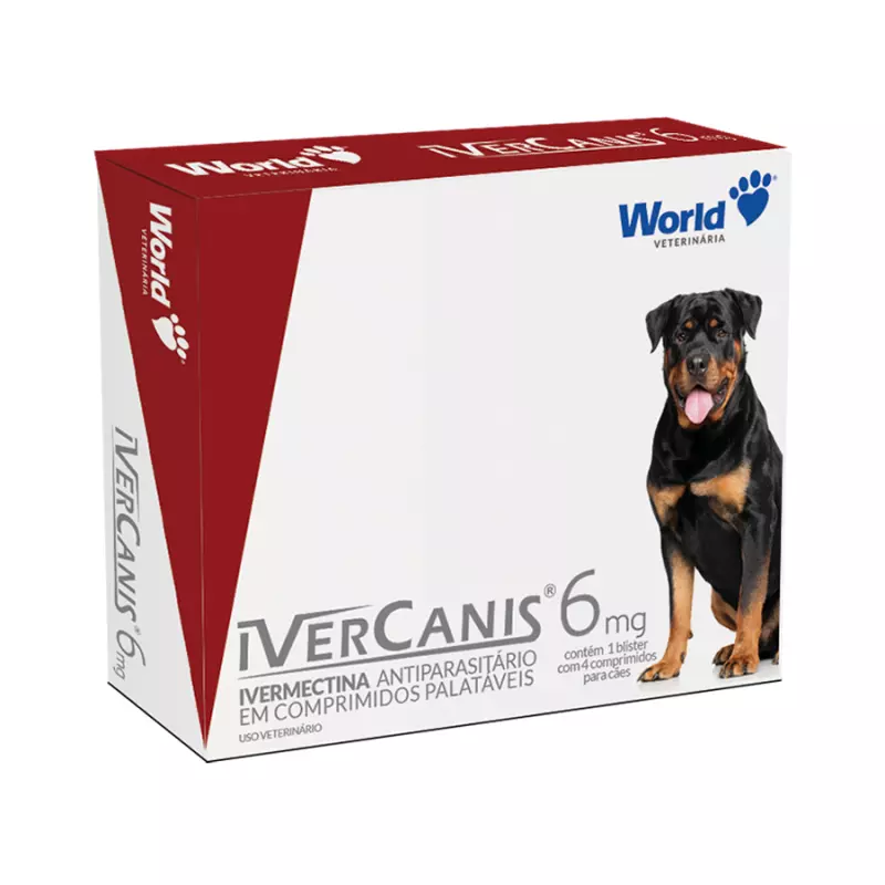 IverCanis World 6mg  Cães de 30kg