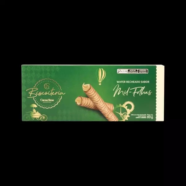 Wafer Mil-Folhas Natal 80g