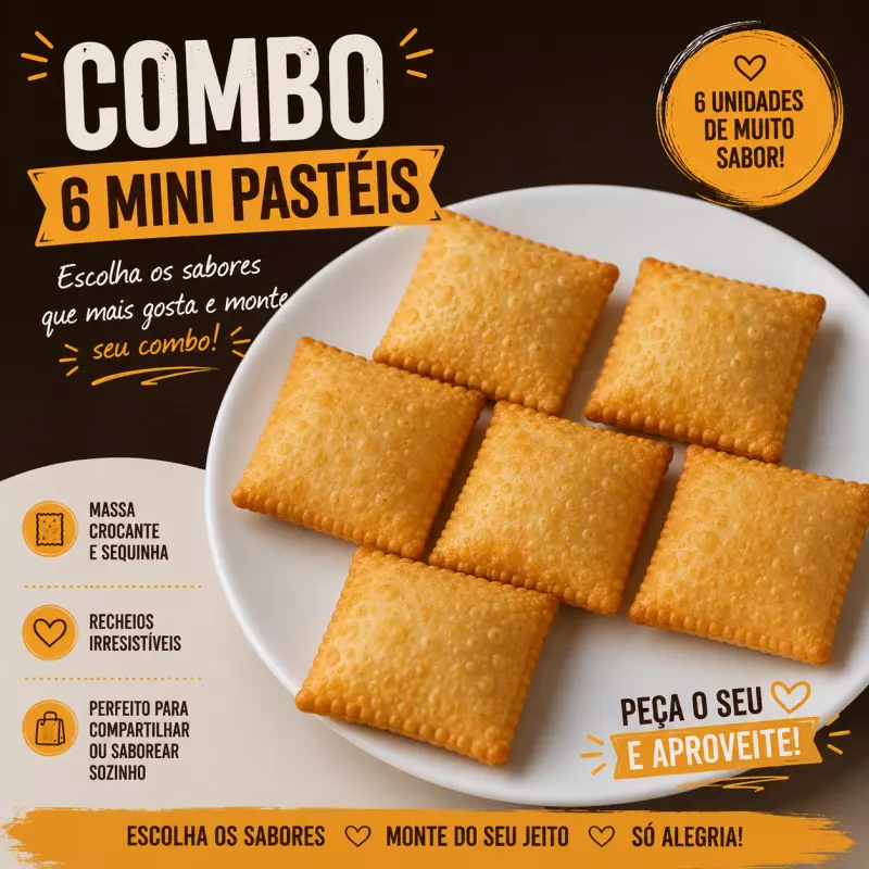 Combo 6 Mini Pastéis