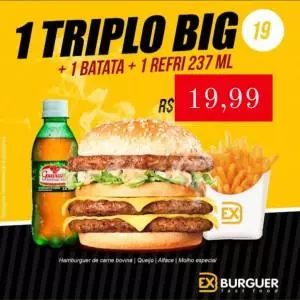 Triplo Big (combo) 1 batata, 1 lata