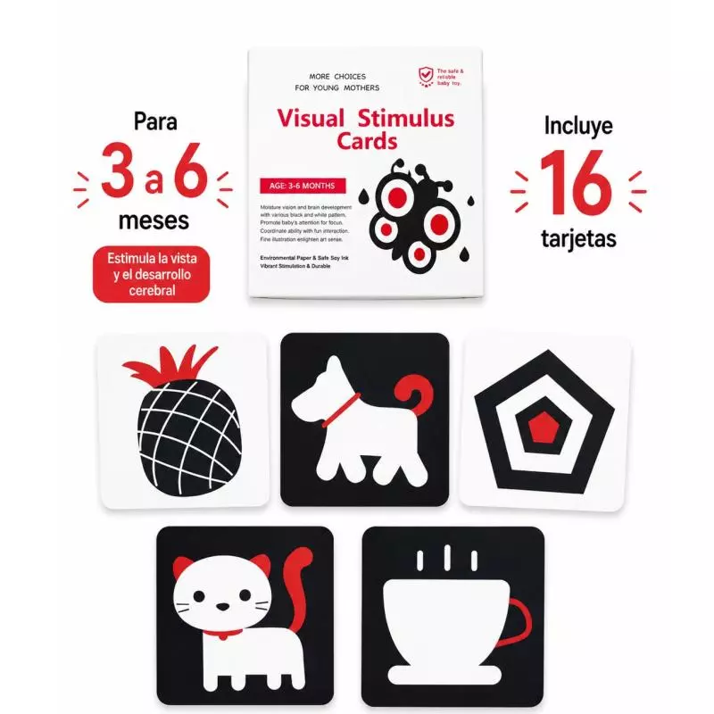 TARJETAS DE ESTIMULACIÓN VISUAL 3-6M