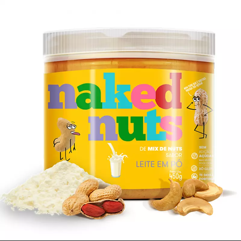 PASTA DE MIX DE NUTS SABOR LEITE EM PÓ (450G