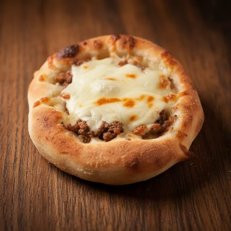 Esfiha de carne com queijo