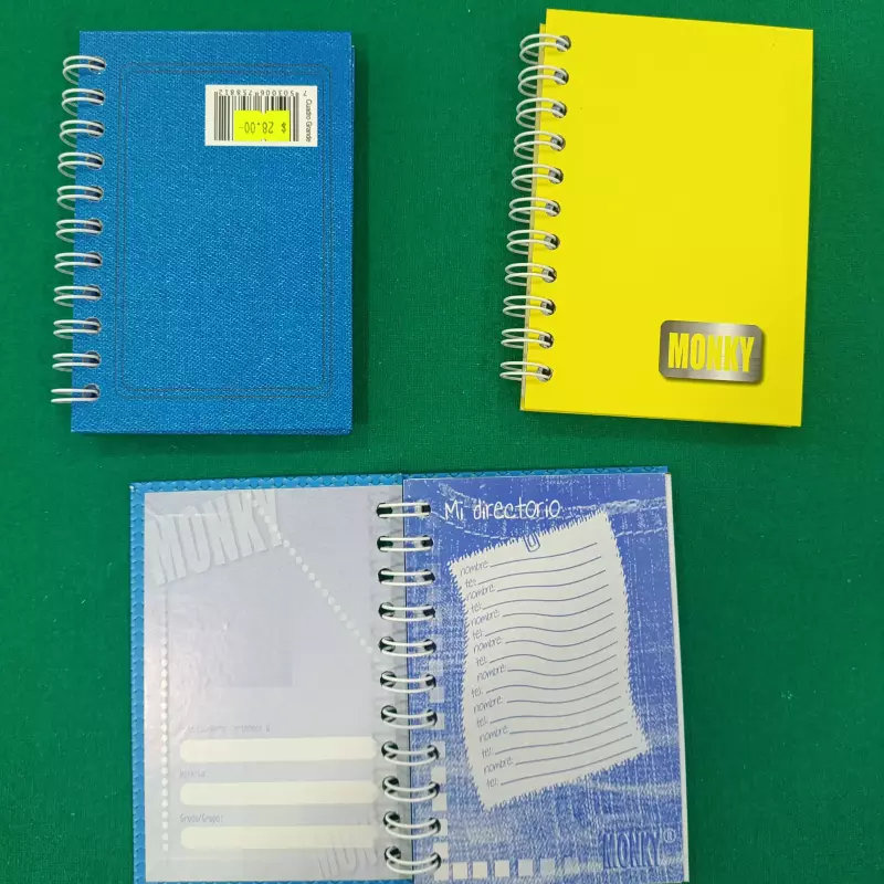 LIBRETA CUADERNO 1/8  MONKY