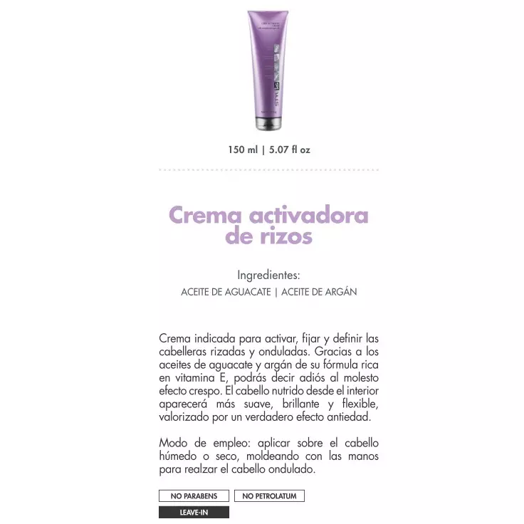Crema Activadora de Rizos
