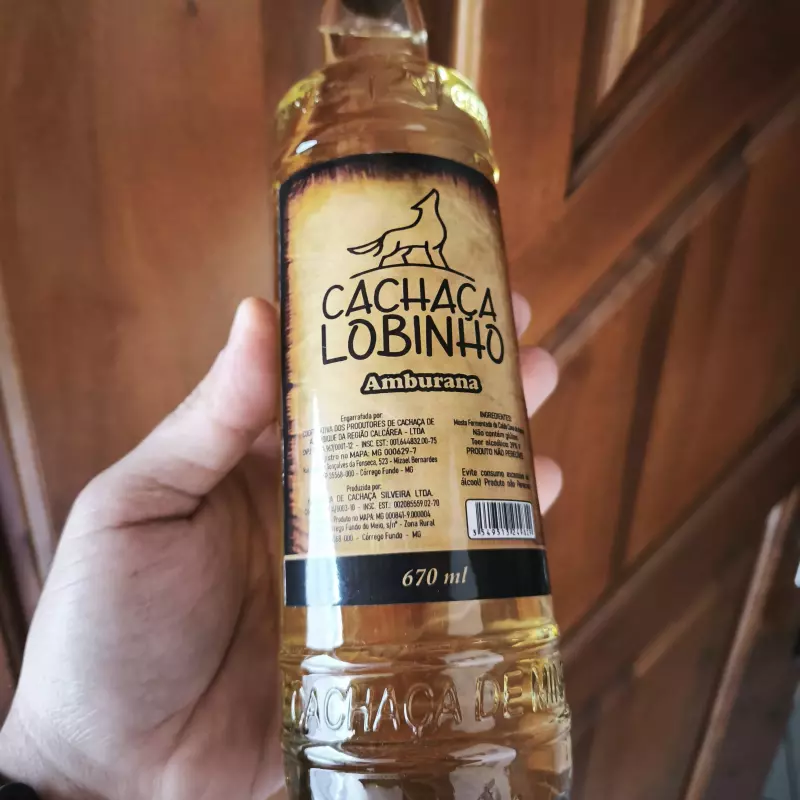 Cachaça Lobinho AMBURANA -670ml