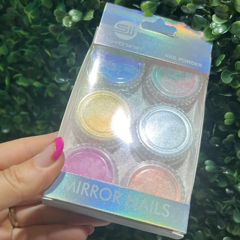 Cartela Po Borboleta C/6 Coloridos