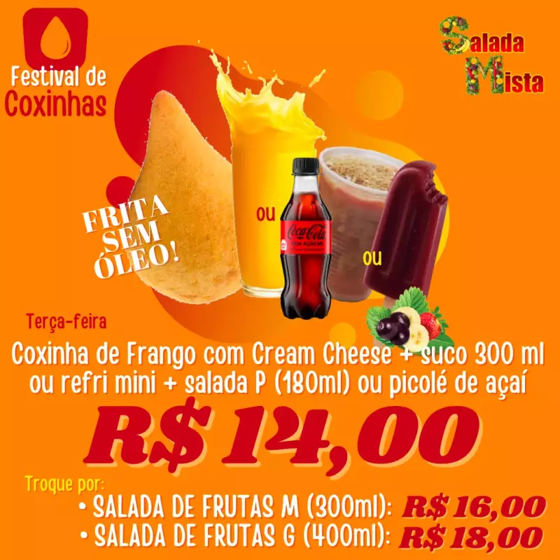 TERÇA Coxinha Frango CrCheese