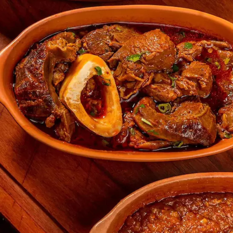 Porção de mão de vaca simples