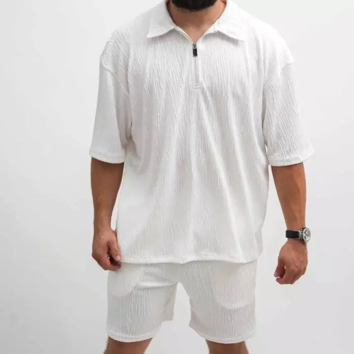 Conjunto Polo Ribbed Quarter-Zip