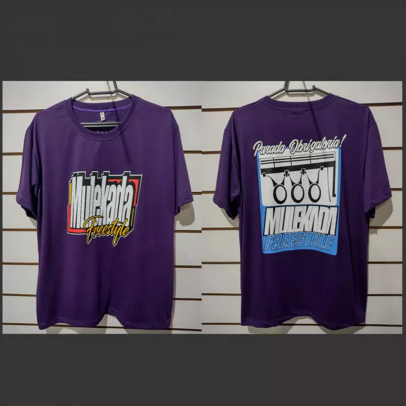 CAMISETA LINHA PARADA OBRIGATÓRIA COR ROXA