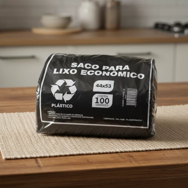 Saco para Lixo Econômico Leve 100und