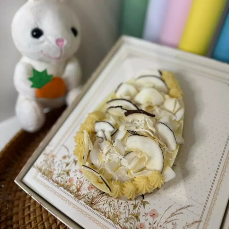 Ovo de colher gelado de coco