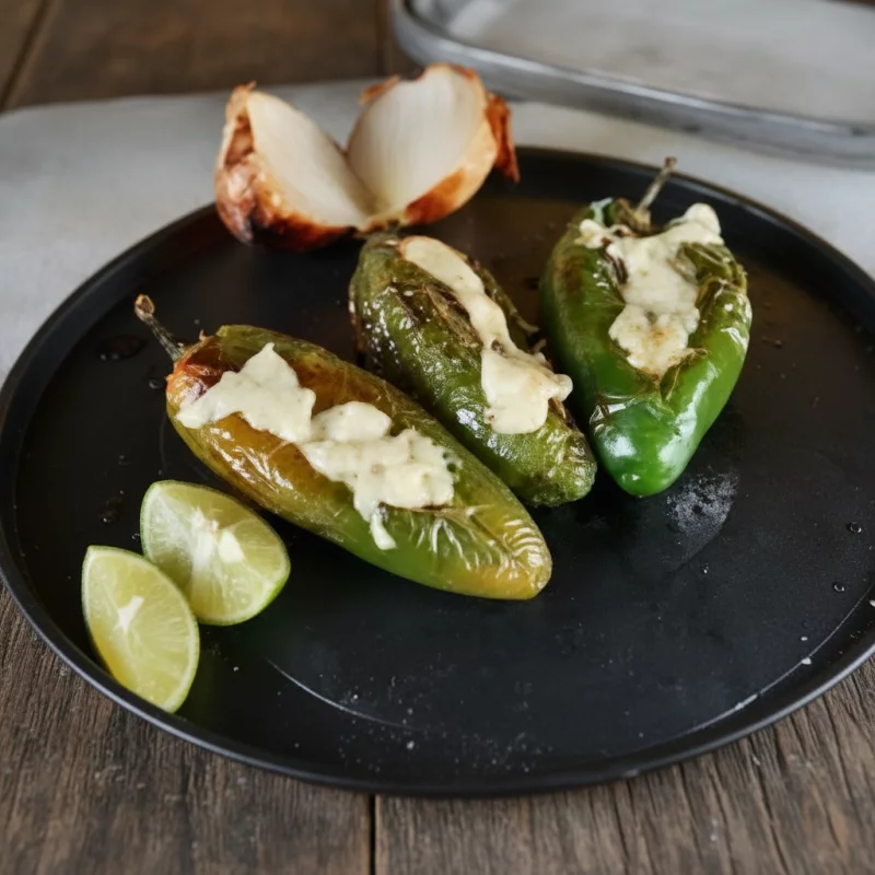 Orden de chiles toreados con queso