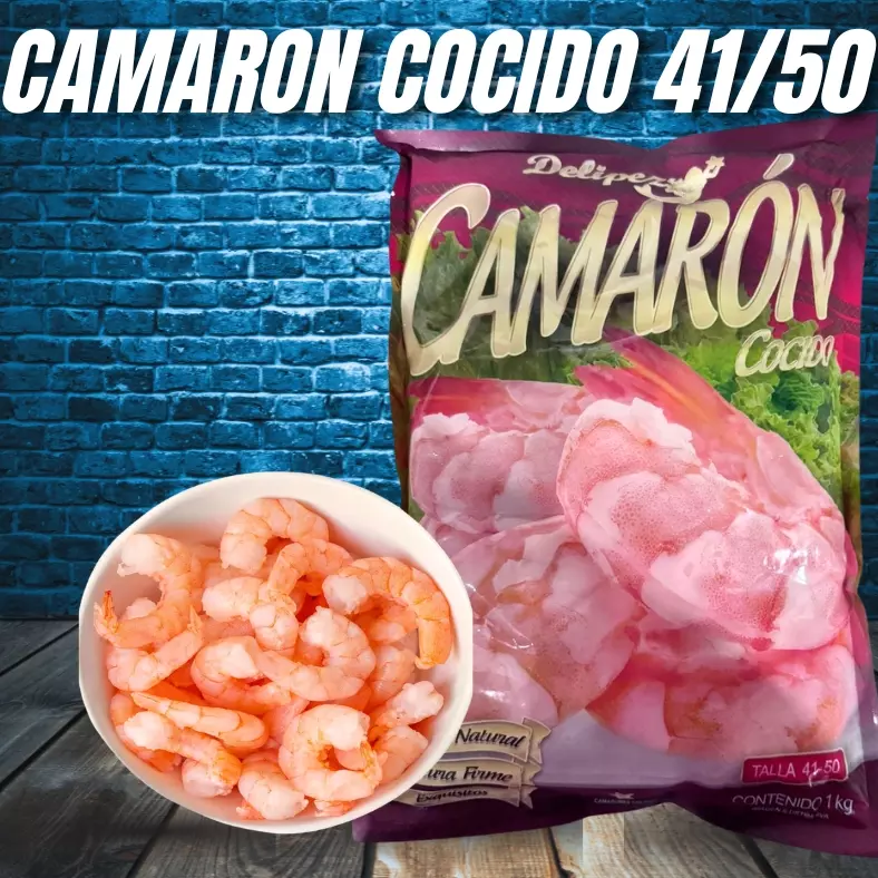 BOLSA CAMARON COCIDO 41-50 1KG
