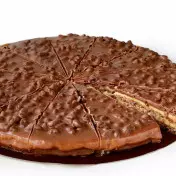 Tarta Almendra con Caramelo y Choc.