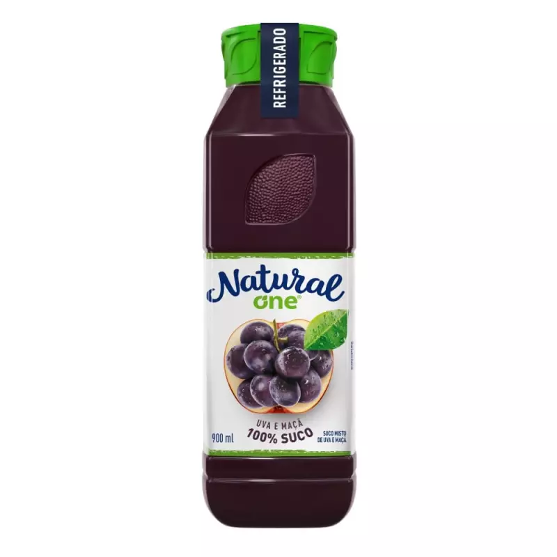 Suco natural One uva e maçã 900ml