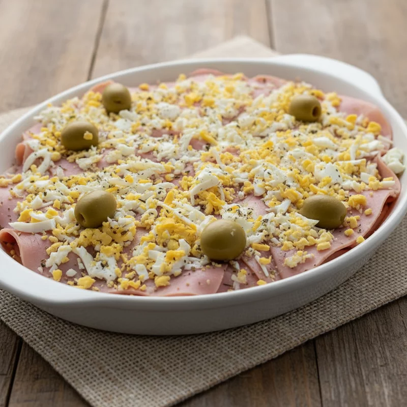 • Pizza de Jamón y Huevo