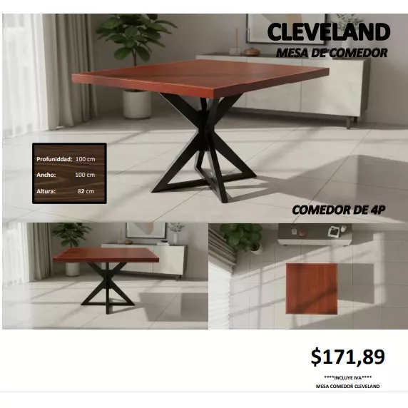 CLEVELAND MESA DE COMEDOR