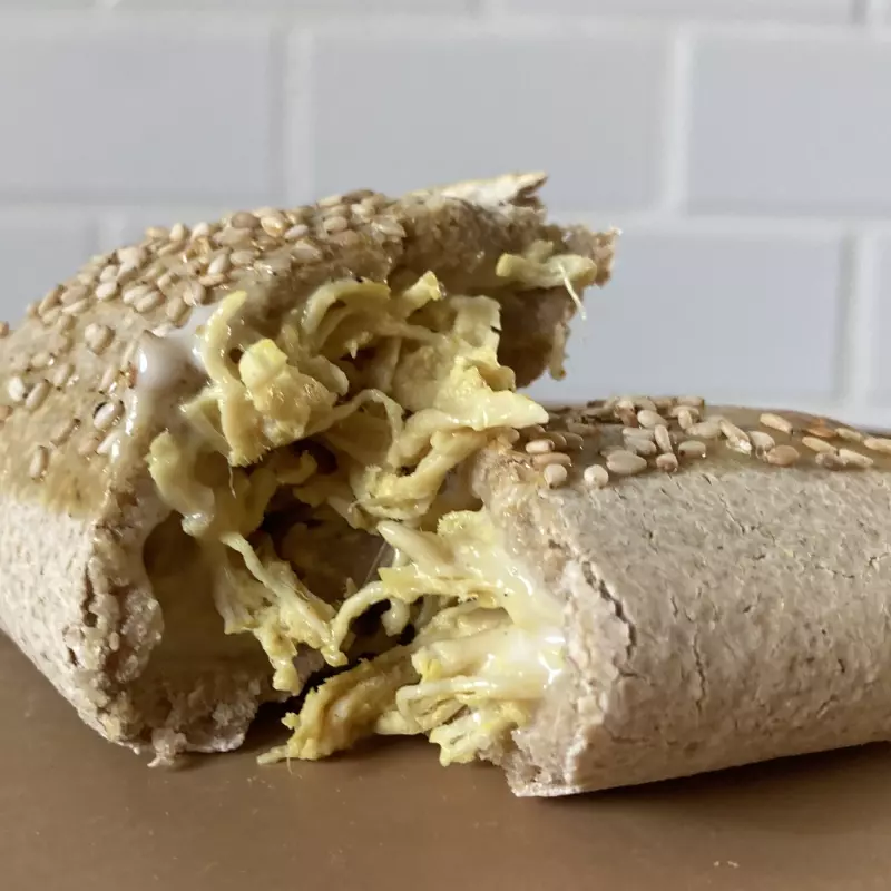 Pastel de forno integral de frango