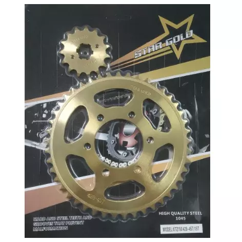 SET SPROCKET XTZ150 45T15T ORO ST