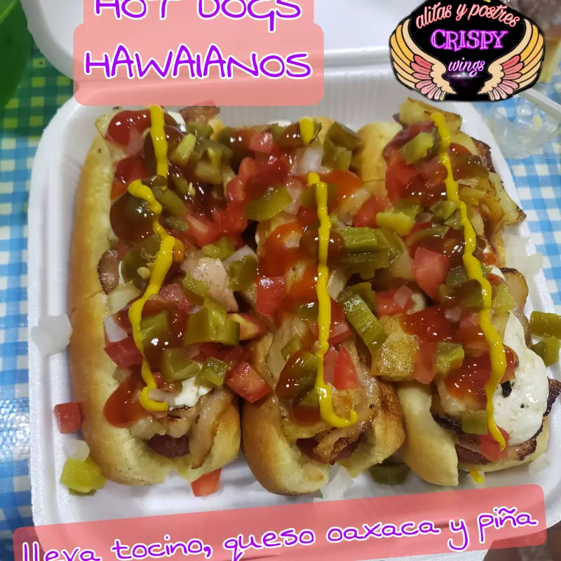 ORDEN DE 3 HOTDOG HAWAIANO