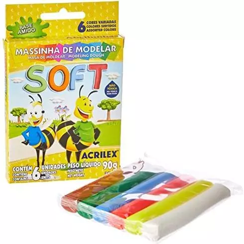 Massa Modelar Soft Acrilex(cópia)