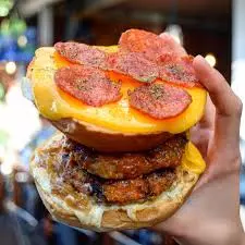 (TB) Hamburguesa con peperoni