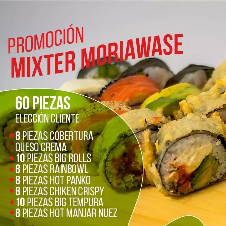 PROMO MIXTER MORIWAZE 60 PZA