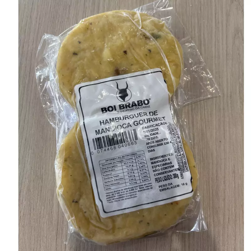 HAMBÚRGUER DE MANDIOCA