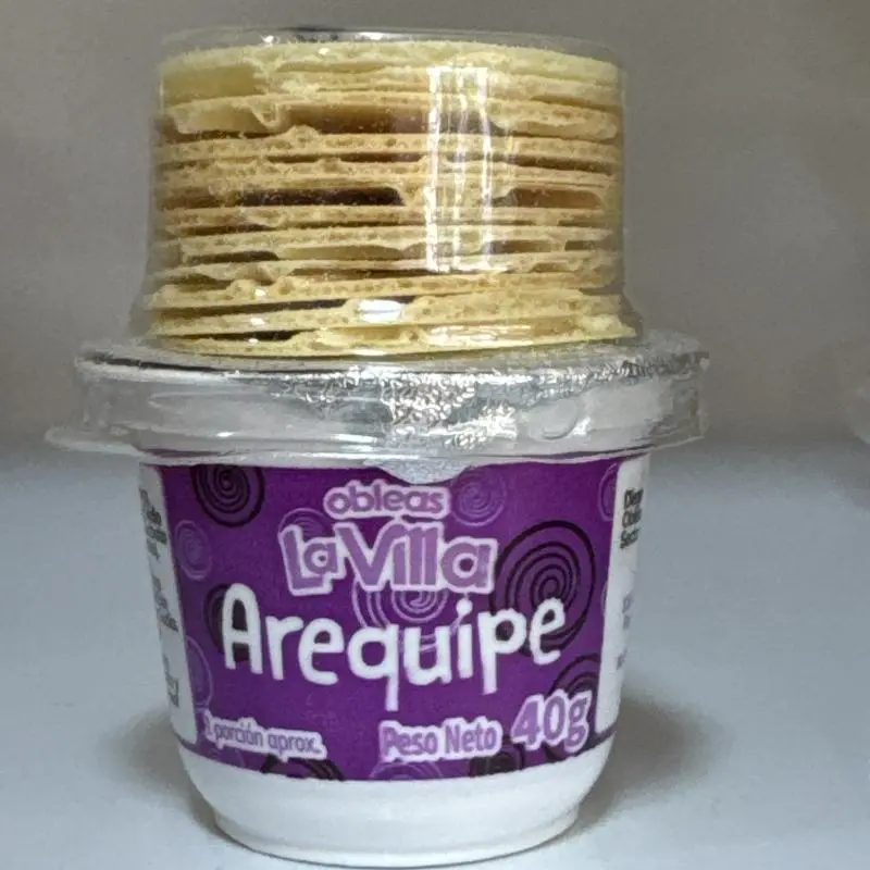 VASO AREQUIPE CON OBLEA
