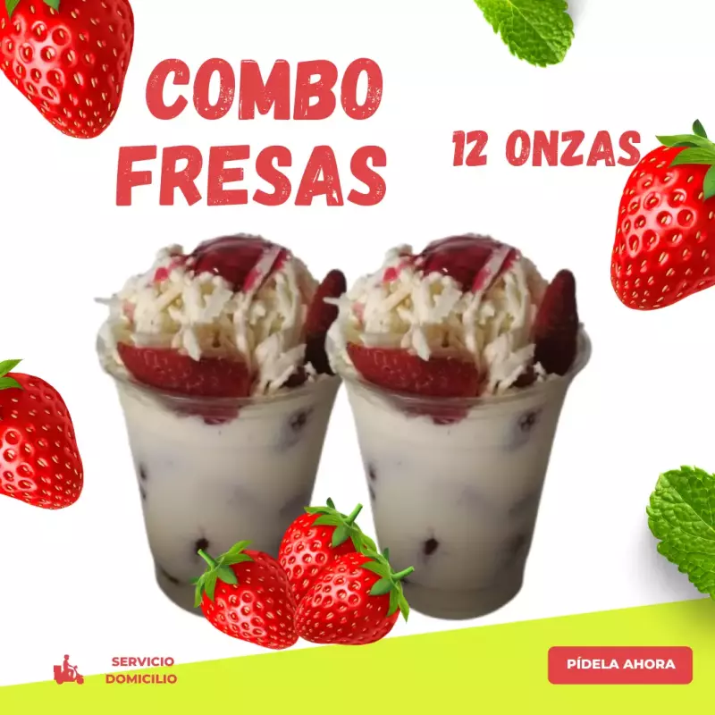 Combo fresas 12 onzas