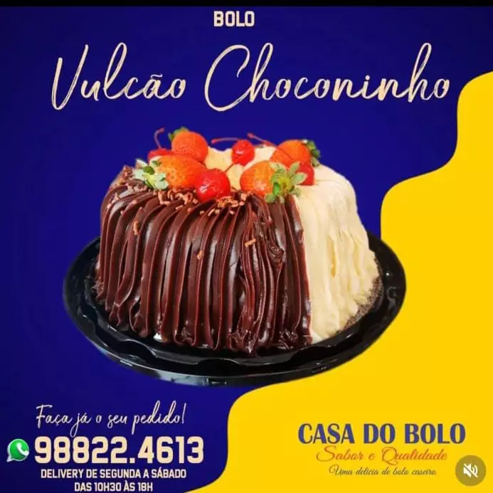 Bolo Vulcão Choconinho Especial