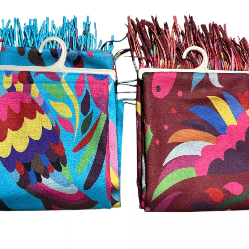 Pashmina Mexicana Estampa Otomi
