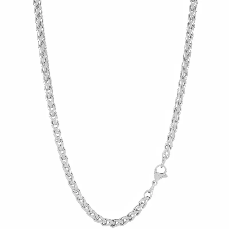 4mm Silver Wheat Chain