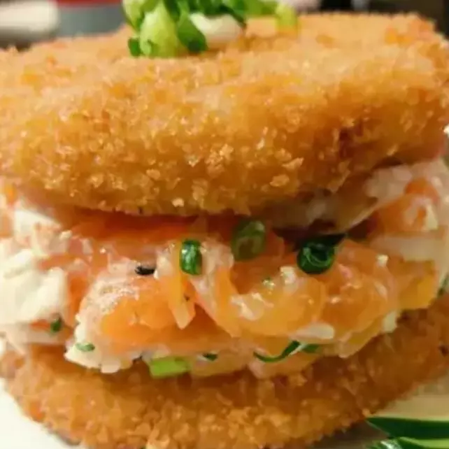 Sushi burguer de salmão Filadélfia