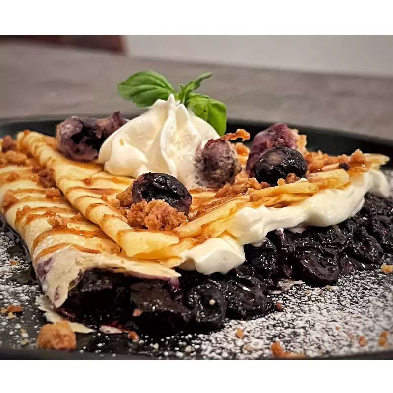 Crêpe de Queso crema&Arándanos