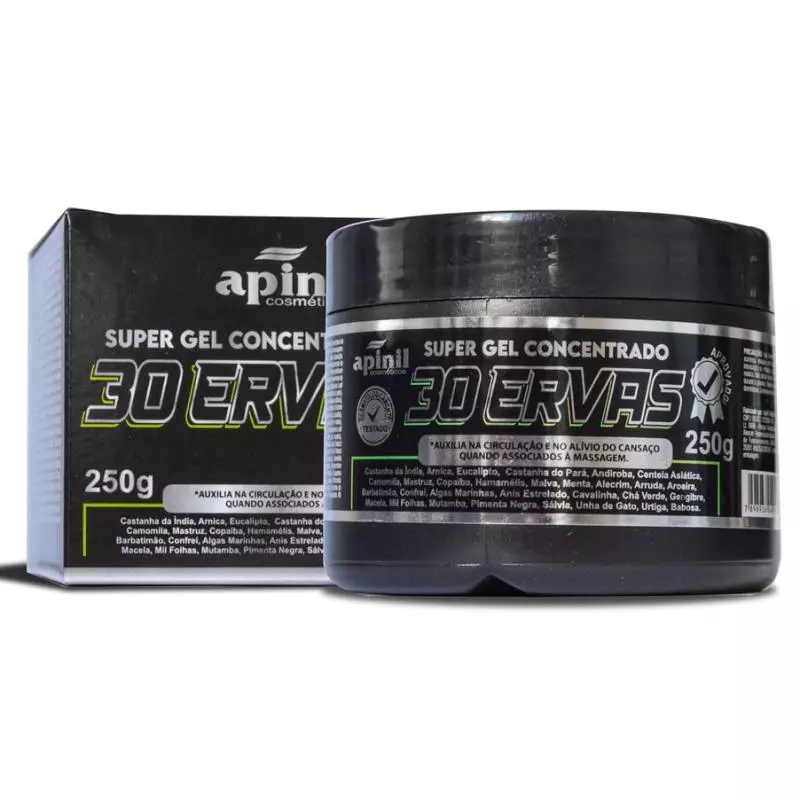Super gel 30 ervas Apinil 250g
