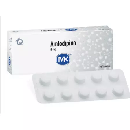 AMLODIPINO 5MG CAJA X 30 TABLETAS