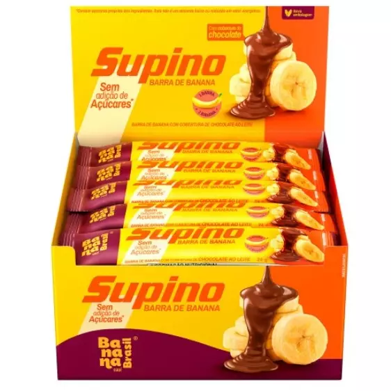 Supino Banana e chocolate ao leite