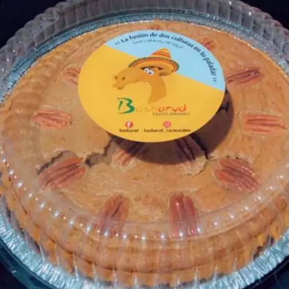Pastel de datil y nuez