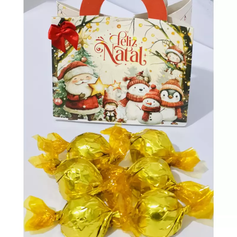 Cestinha Noel - 5 Bombons Nutella