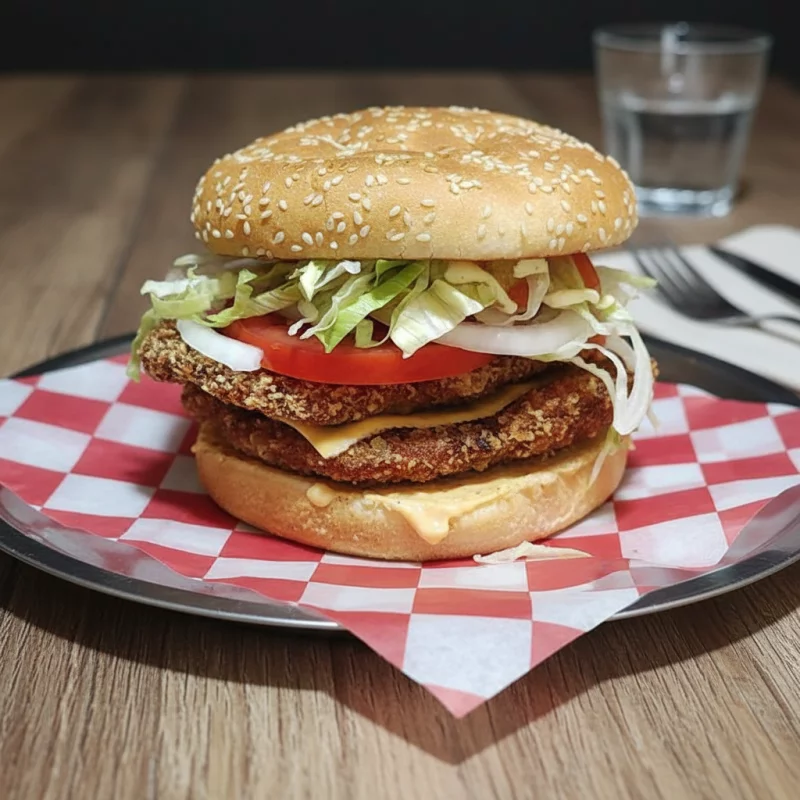 Hamburguesa Doble Pollo