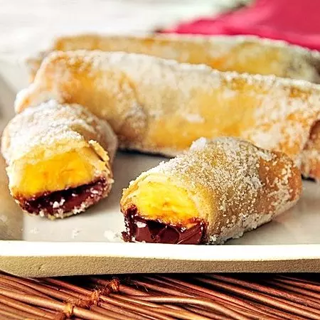 Harumaki Banana e Nutella